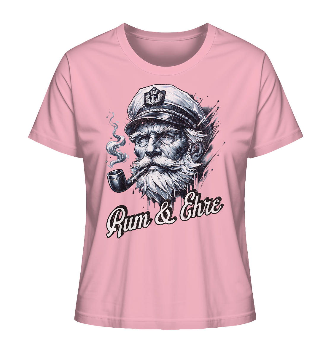Rum und Ehre Kapitän - Damen Premium Bio Shirt - Kiebitzdelle