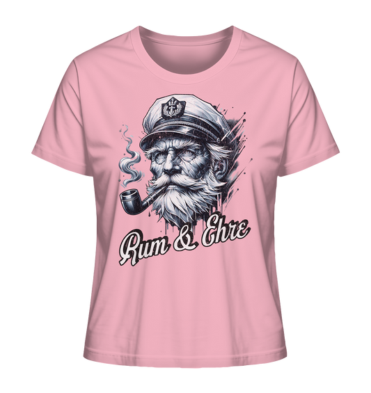 Rum und Ehre Kapitän - Damen Premium Bio Shirt