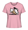 Möwe Küken mit Eis Street Art - Damen Premium Bio Shirt - Kiebitzdelle
