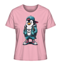 Hipster Pinguin Waddle On - Damen Premium Bio Shirt - Kiebitzdelle