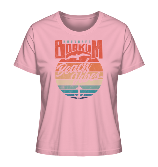 Borkum Beach Vibes - Damen Premium Bio Shirt