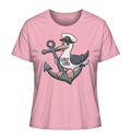 Coast Lover Möwe Kapitän - Damen Premium Bio Shirt - Kiebitzdelle