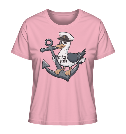 Coast Lover Möwe Kapitän - Damen Premium Bio Shirt