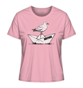 Papierschiff Möwe Moin - Damen Premium Bio Shirt - Kiebitzdelle