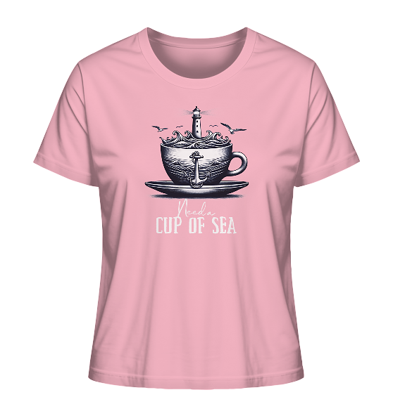 Need a cup of sea - Damen Premium Bio Shirt - Kiebitzdelle
