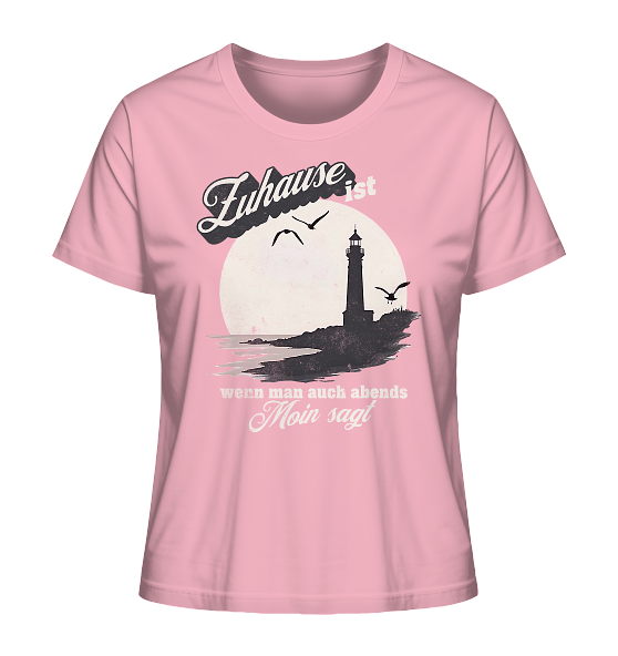Moin Spruch Zuhause - Damen Premium Bio Shirt - Kiebitzdelle