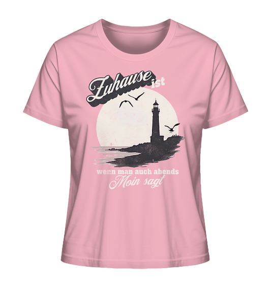 Moin Spruch Zuhause - Damen Premium Bio Shirt