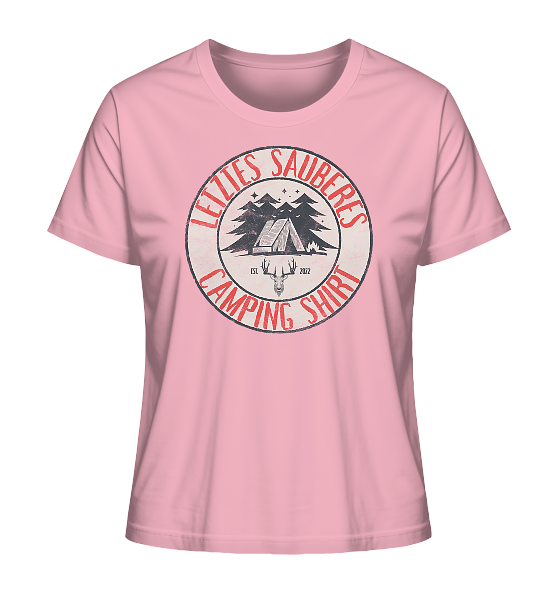 Letztes sauberes Camping Shirt - Damen Premium Bio Shirt - Kiebitzdelle