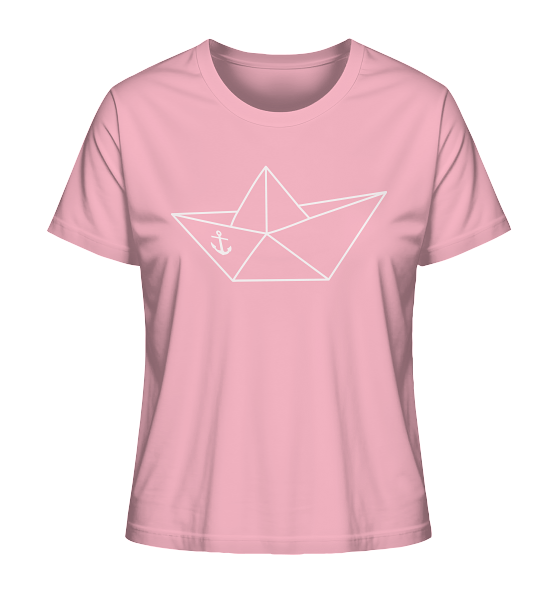 Papierschiff Papierboot Origami - Damen Premium Bio Shirt - Kiebitzdelle