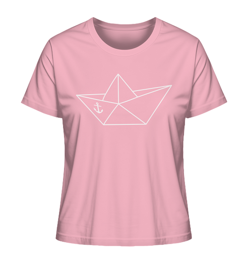 Papierschiff Papierboot Origami - Damen Premium Bio Shirt - Kiebitzdelle