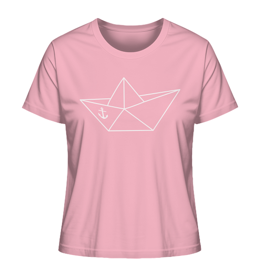 Papierschiff Papierboot Origami - Damen Premium Bio Shirt