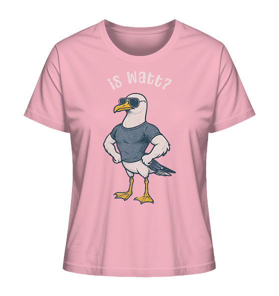 Is Watt Starke Möwe mit lustigem Spruch - Damen Premium Bio Shirt - Kiebitzdelle