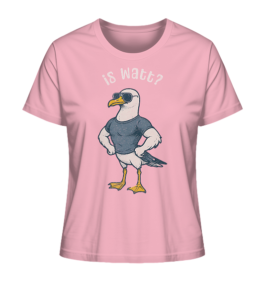 Is Watt Starke Möwe mit lustigem Spruch - Damen Premium Bio Shirt