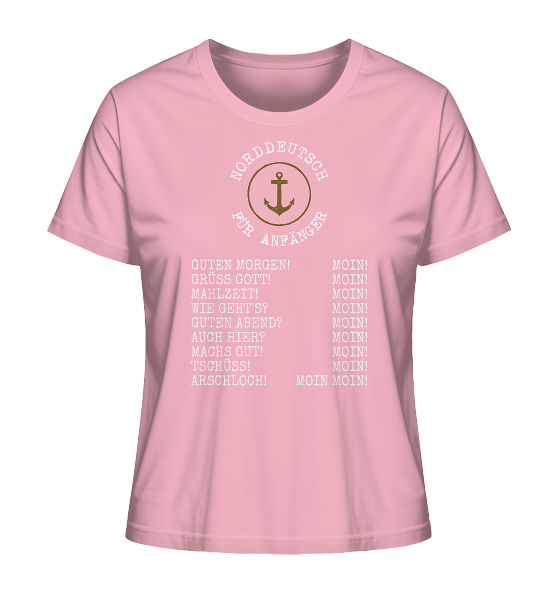 Norddeutsch für Anfänger - Damen Premium Bio Shirt - Kiebitzdelle