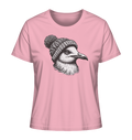 Coole Möwe mit Pudelmütze - Damen Premium Bio Shirt - Kiebitzdelle
