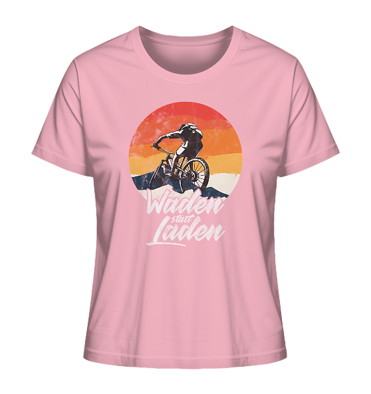Waden statt Laden Fahrrad E-Bike Radtrikot - Damen Premium Bio Shirt