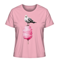 Möwe auf Zuckerwatte - Damen Premium Bio Shirt - Kiebitzdelle