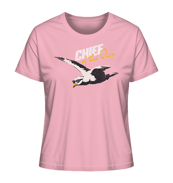 Chief of the Pier Chef Möwe mit Sonnenbrille - Damen Premium Bio Shirt - Kiebitzdelle