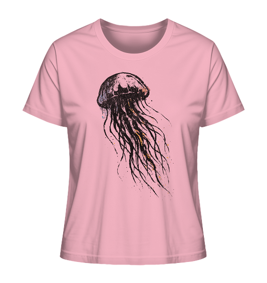 Street Art Qualle - Damen Premium Bio Shirt