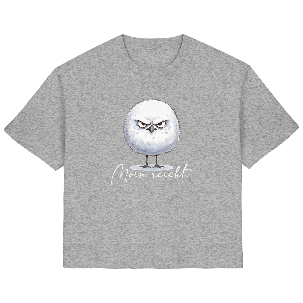 Moin reicht - Grimmige runde Möwe - Ladies Organic Shirt