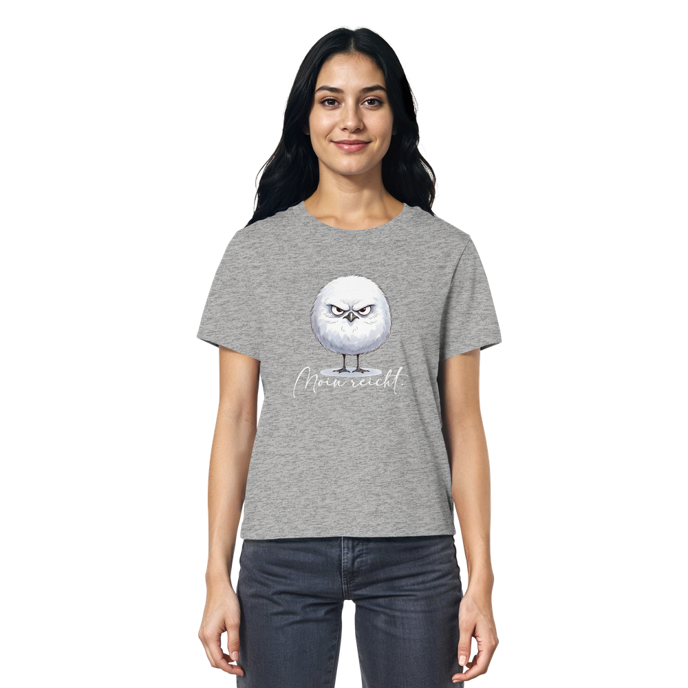 Moin reicht - Grimmige runde Möwe - Ladies Organic Shirt