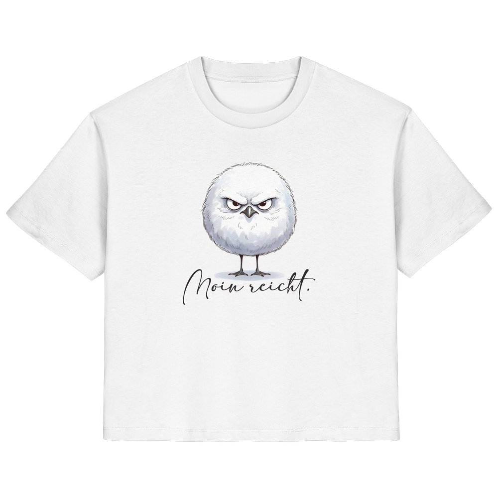 Moin reicht - Grimmige runde Möwe - Ladies Organic Shirt