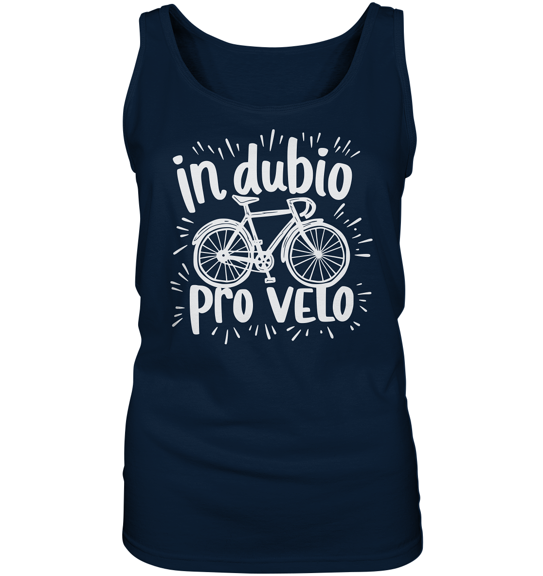 In dubio pro velo Fahrrad Spruch - Damen Tank-Top - Kiebitzdelle