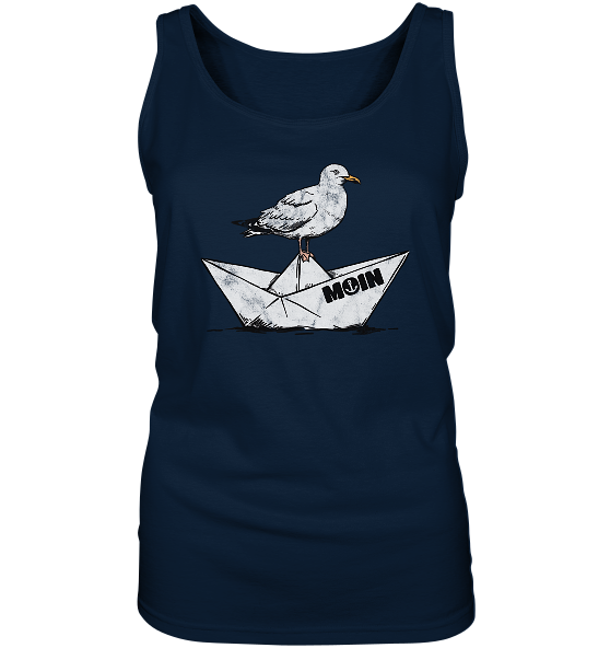 Papierschiff Möwe Moin - Damen Tank-Top - Kiebitzdelle