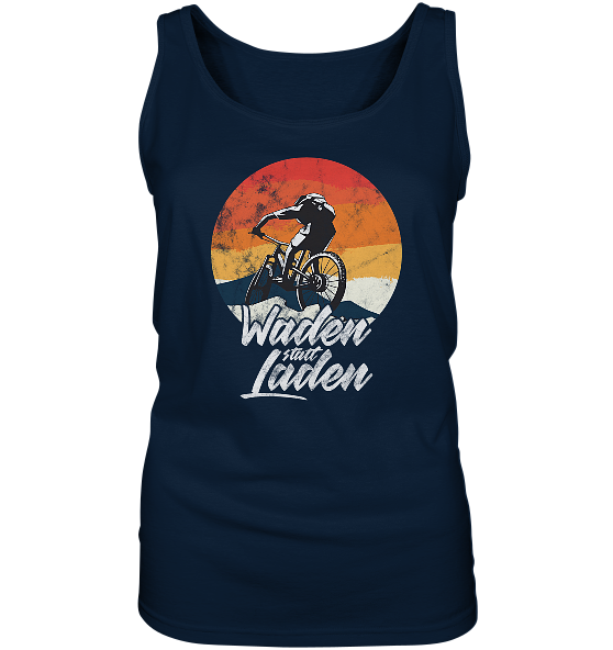 Waden statt Laden Fahrrad E-Bike Radtrikot - Damen Tank-Top