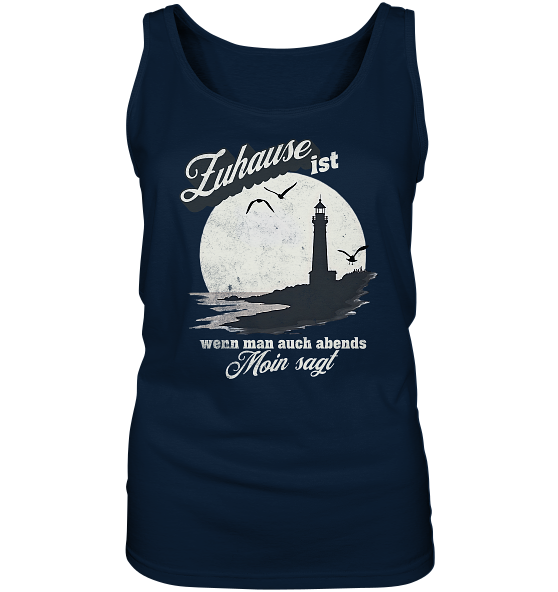 Moin Spruch Zuhause - Damen Tank-Top