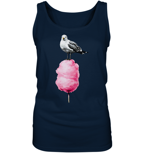 Möwe auf Zuckerwatte - Damen Tank-Top - Kiebitzdelle