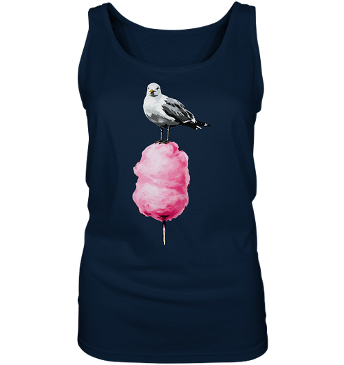 Möwe auf Zuckerwatte - Damen Tank-Top - Kiebitzdelle