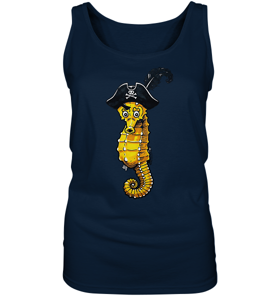 Seepferdchen Seeräuber Pirat - Damen Tank-Top - Kiebitzdelle