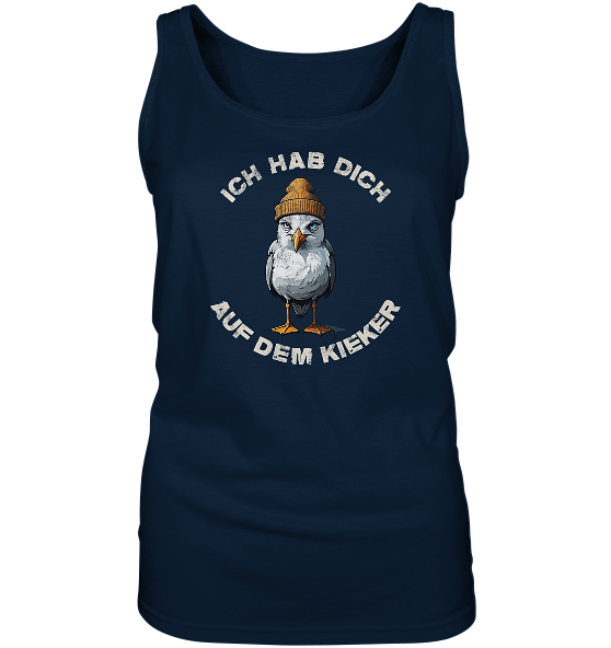 Ich hab Dich auf dem Kieker Möwe Spruch - Damen Tank-Top - Kiebitzdelle