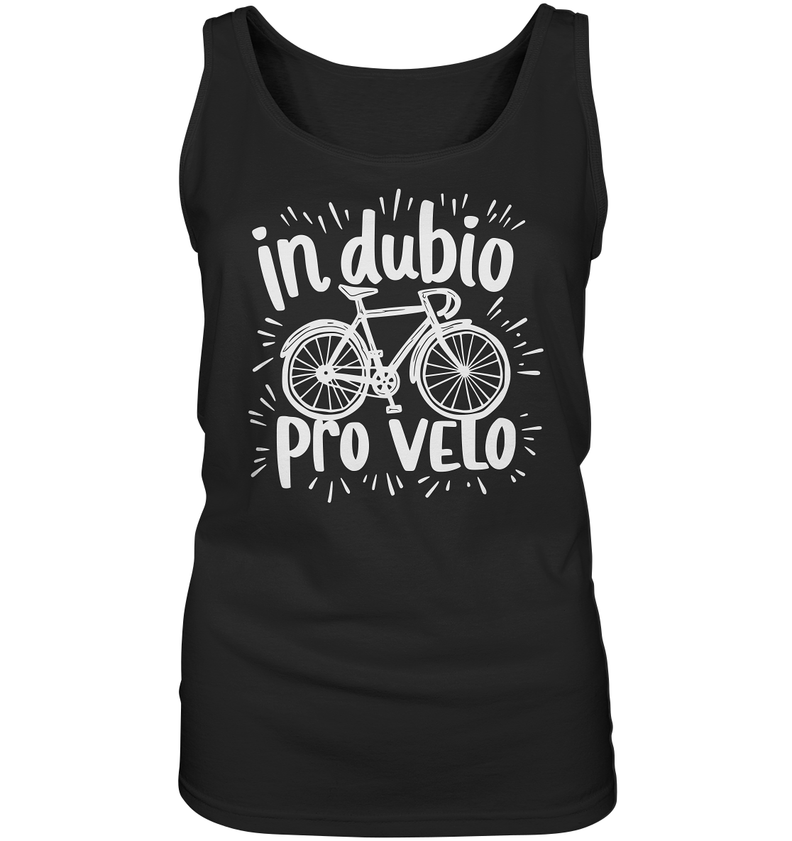 In dubio pro velo Fahrrad Spruch - Damen Tank-Top - Kiebitzdelle