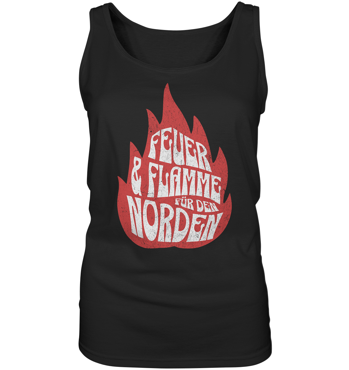 Feuer und Flamme für den Norden - Damen Tank-Top - Kiebitzdelle