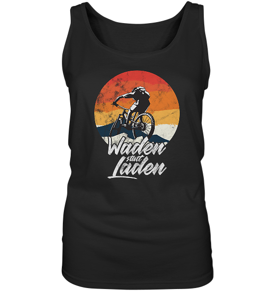 Waden statt Laden Fahrrad E-Bike Radtrikot - Damen Tank-Top - Kiebitzdelle