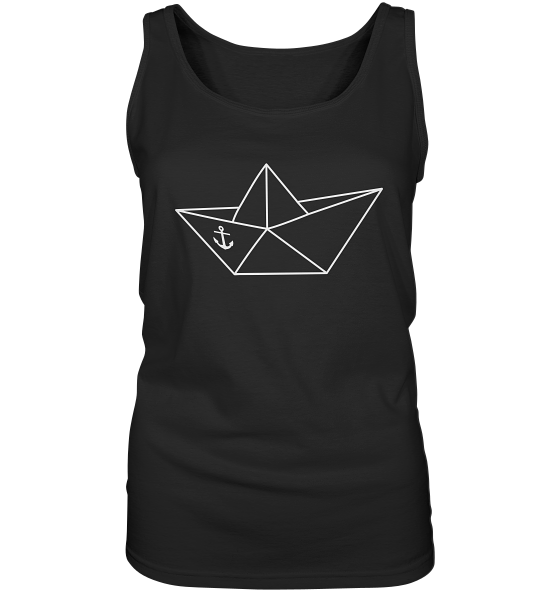 Papierschiff Papierboot Origami - Damen Tank-Top - Kiebitzdelle