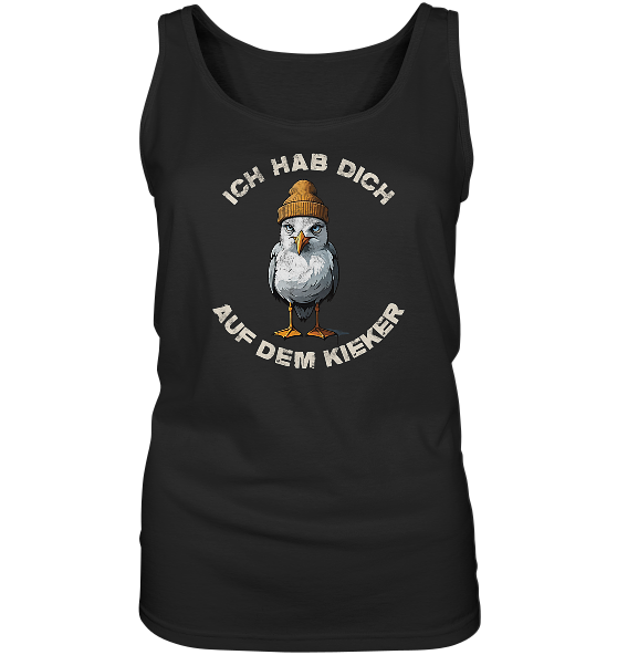 Ich hab Dich auf dem Kieker Möwe Spruch - Damen Tank-Top - Kiebitzdelle