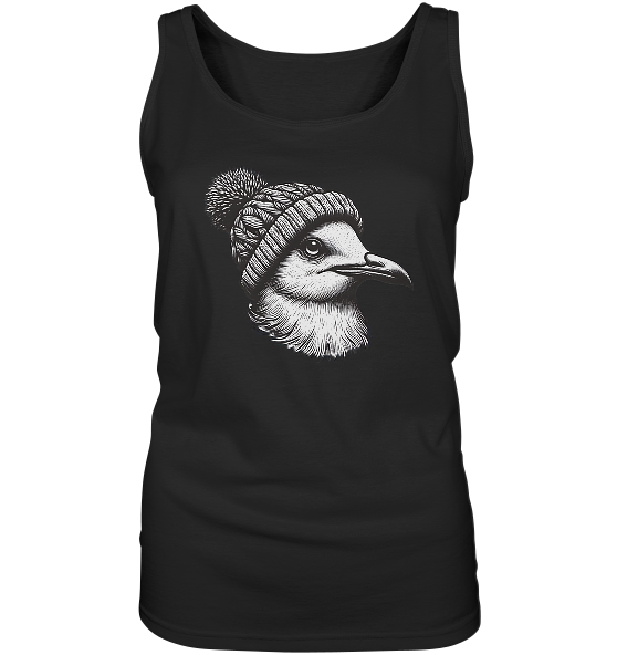 Coole Möwe mit Pudelmütze - Damen Tank-Top - Kiebitzdelle
