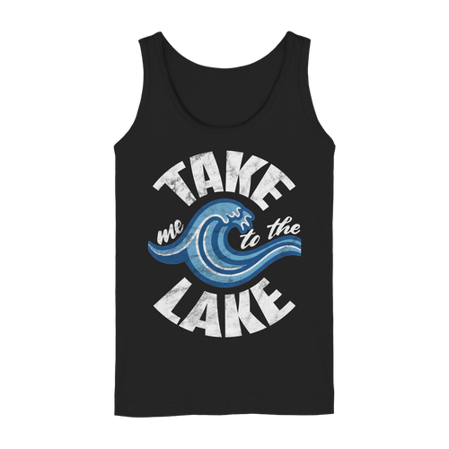 Take me to the Lake - Damen Tank-Top in Black - Studio Ansicht - Kiebitzdelle