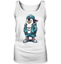 Hipster Pinguin Waddle On - Damen Tank-Top - Kiebitzdelle