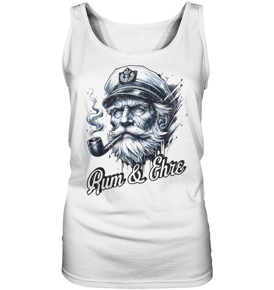 Rum und Ehre Kapitän - Damen Tank-Top - Kiebitzdelle