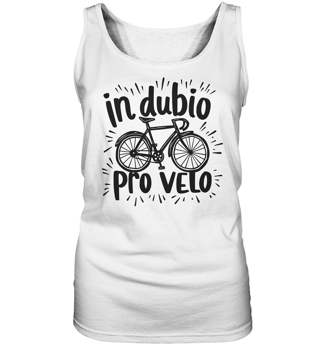 In dubio pro velo Fahrrad Spruch - Damen Tank-Top - Kiebitzdelle