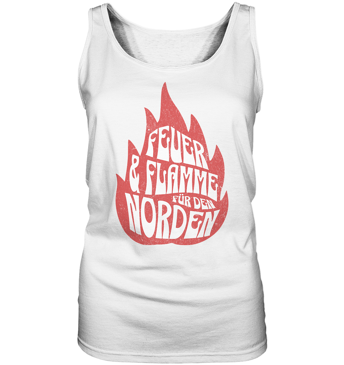 Feuer und Flamme für den Norden - Damen Tank-Top - Kiebitzdelle