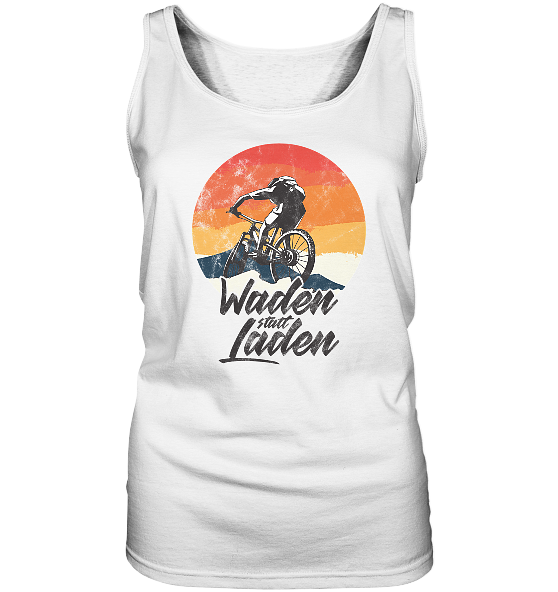 Waden statt Laden Fahrrad E-Bike Radtrikot - Damen Tank-Top - Kiebitzdelle