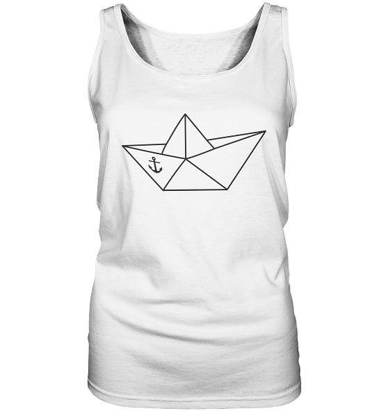 Papierschiff Papierboot Origami - Damen Tank-Top - Kiebitzdelle