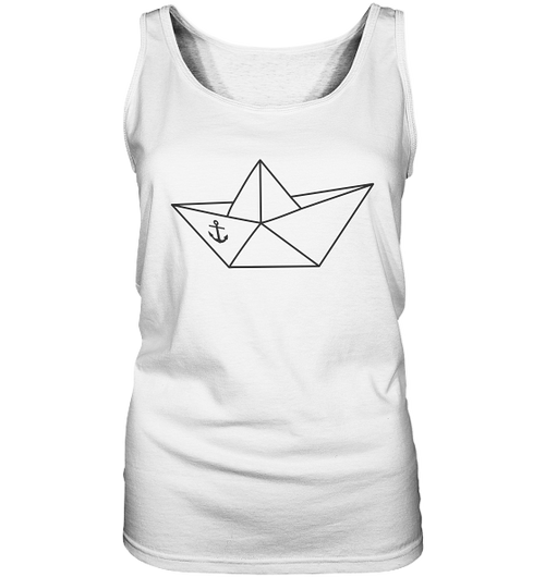 Papierschiff Papierboot Origami - Damen Tank-Top - Kiebitzdelle