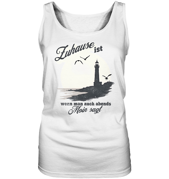 Moin Spruch Zuhause - Damen Tank-Top