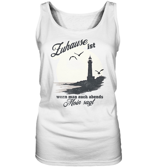 Moin Spruch Zuhause - Damen Tank-Top